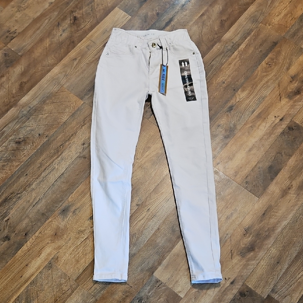 👖VENUS Women's High Rise White Jeans